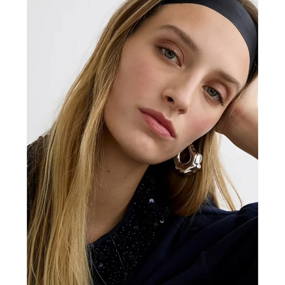 J.Crew Crewneck sweatshirt with crystal-embellished collar